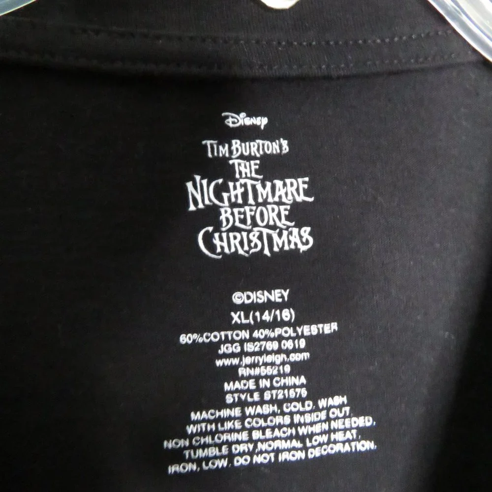 The Nightmare Before Christmas Women's Size 14/16 Long Sleeve T-Shirt + MousePad - Picture 4 of 10